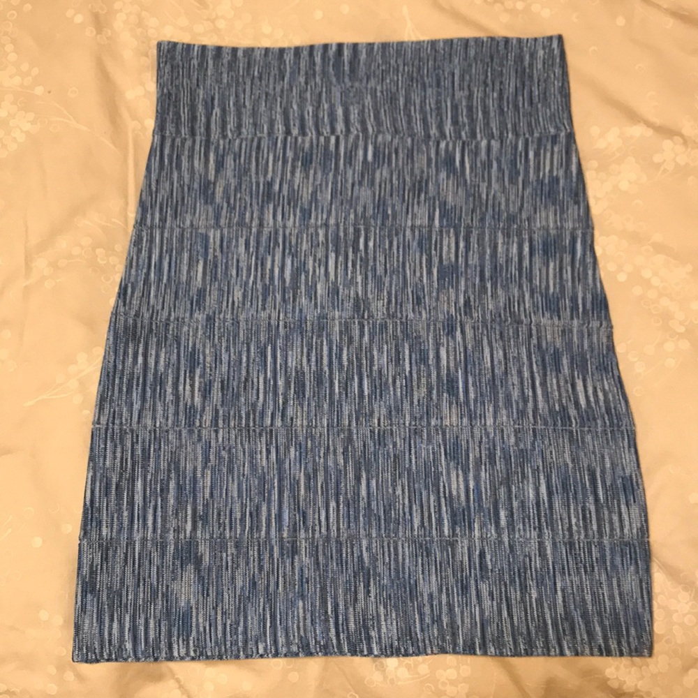 BCBG Maxazria Blue Pencil Skirt